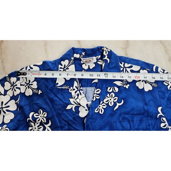 Pacific Legend Men's Hawaiian Floral Breckenridge Short Sleeve Shirt Size Large - Picture 6 of 7